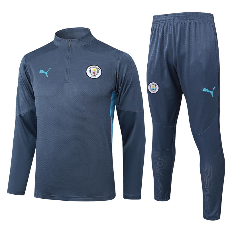 Conjunto Treino Manchester City Cinza 25-26