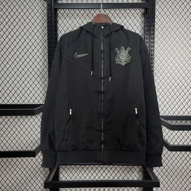 Corta Vento Corinthians Preto 25-26