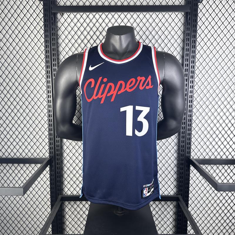 Los Angeles Clippers Azul com Vermelho #13